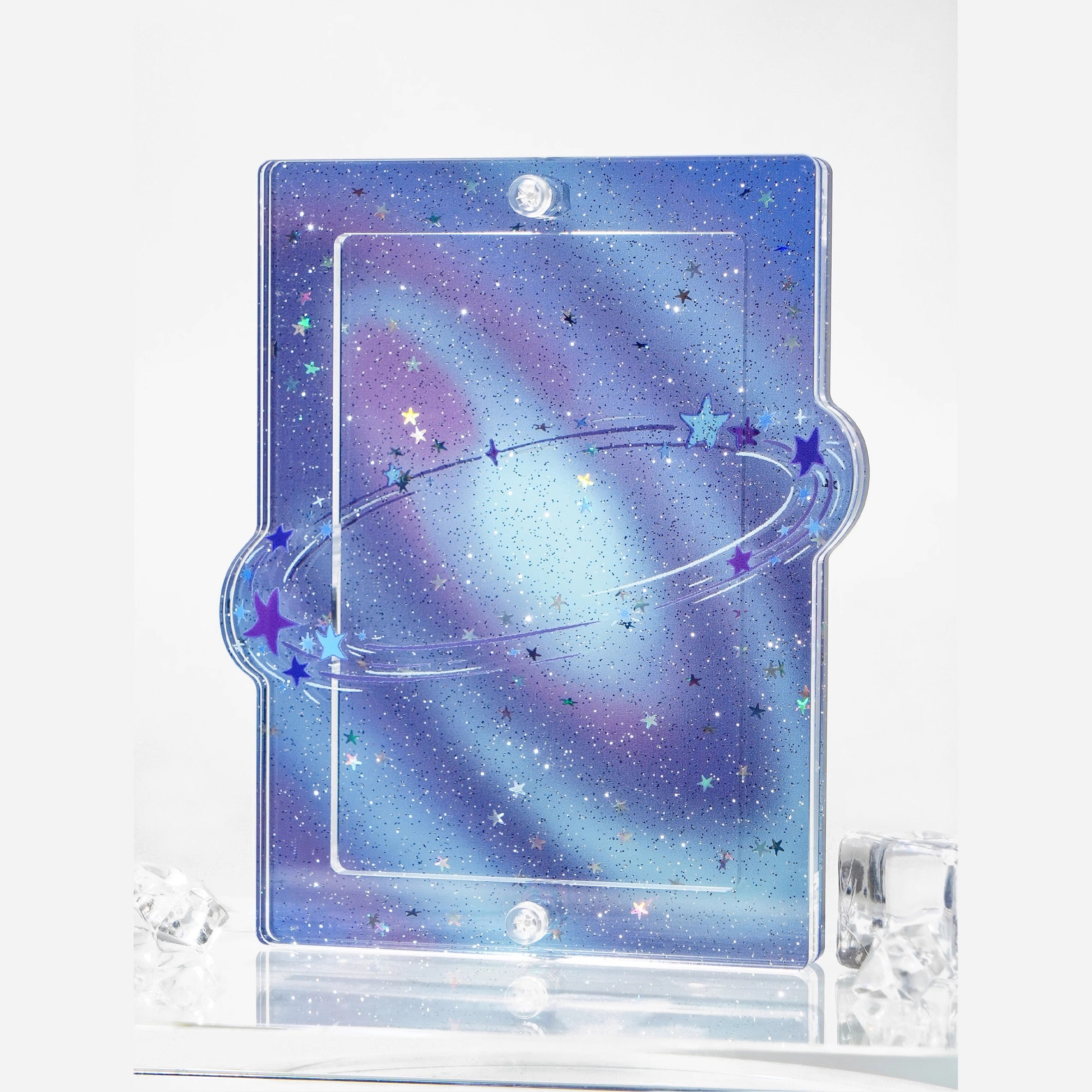 "Nebula Spark" Card Display Case + Stand