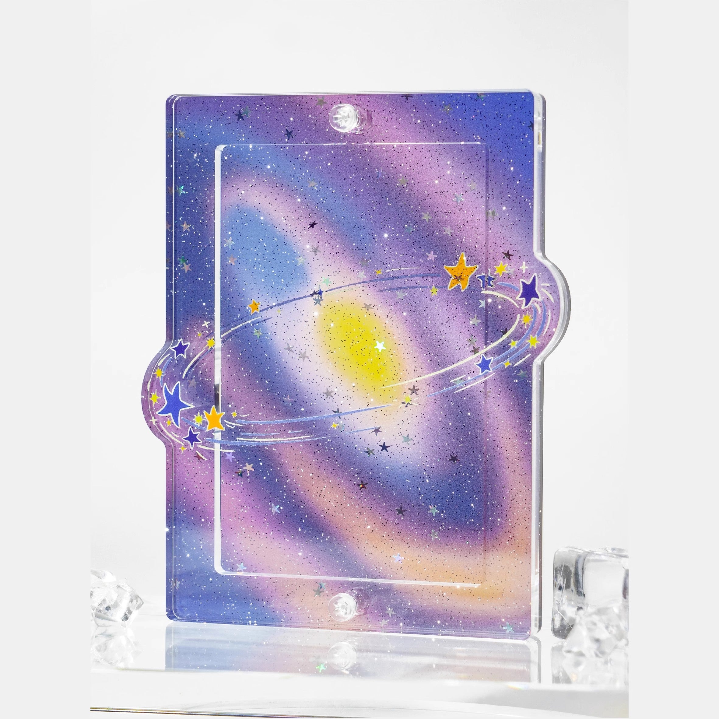 "Nebula Spark" Card Display Case + Stand