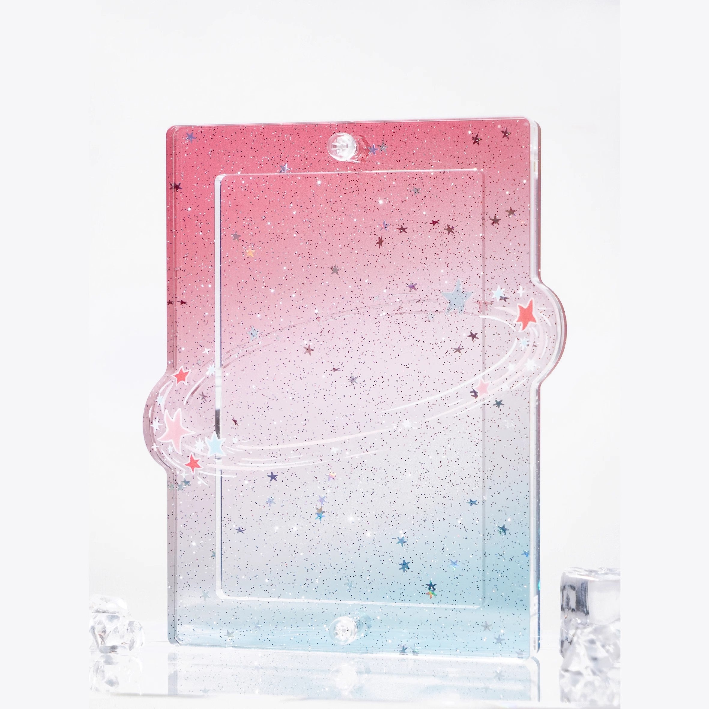 "Nebula Spark" Card Display Case + Stand