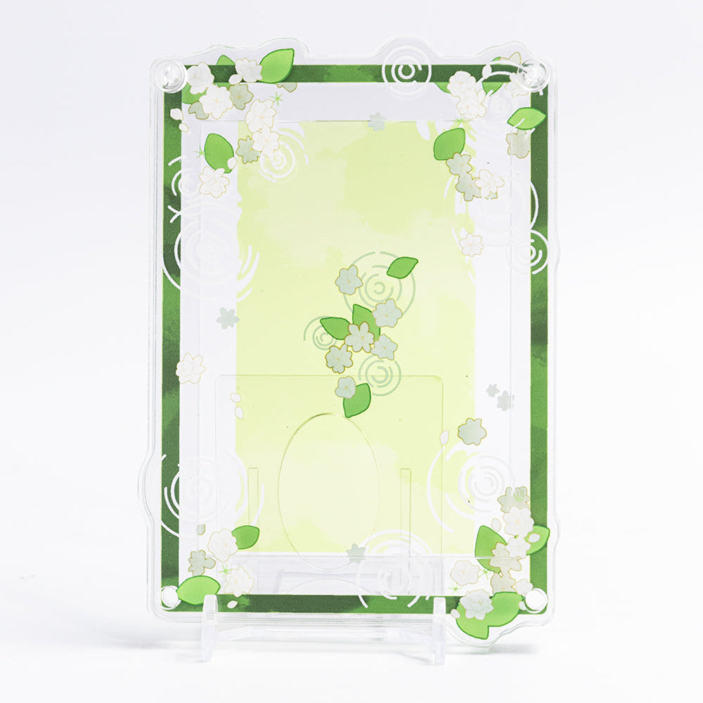 Leafy Card Display Case + Stand