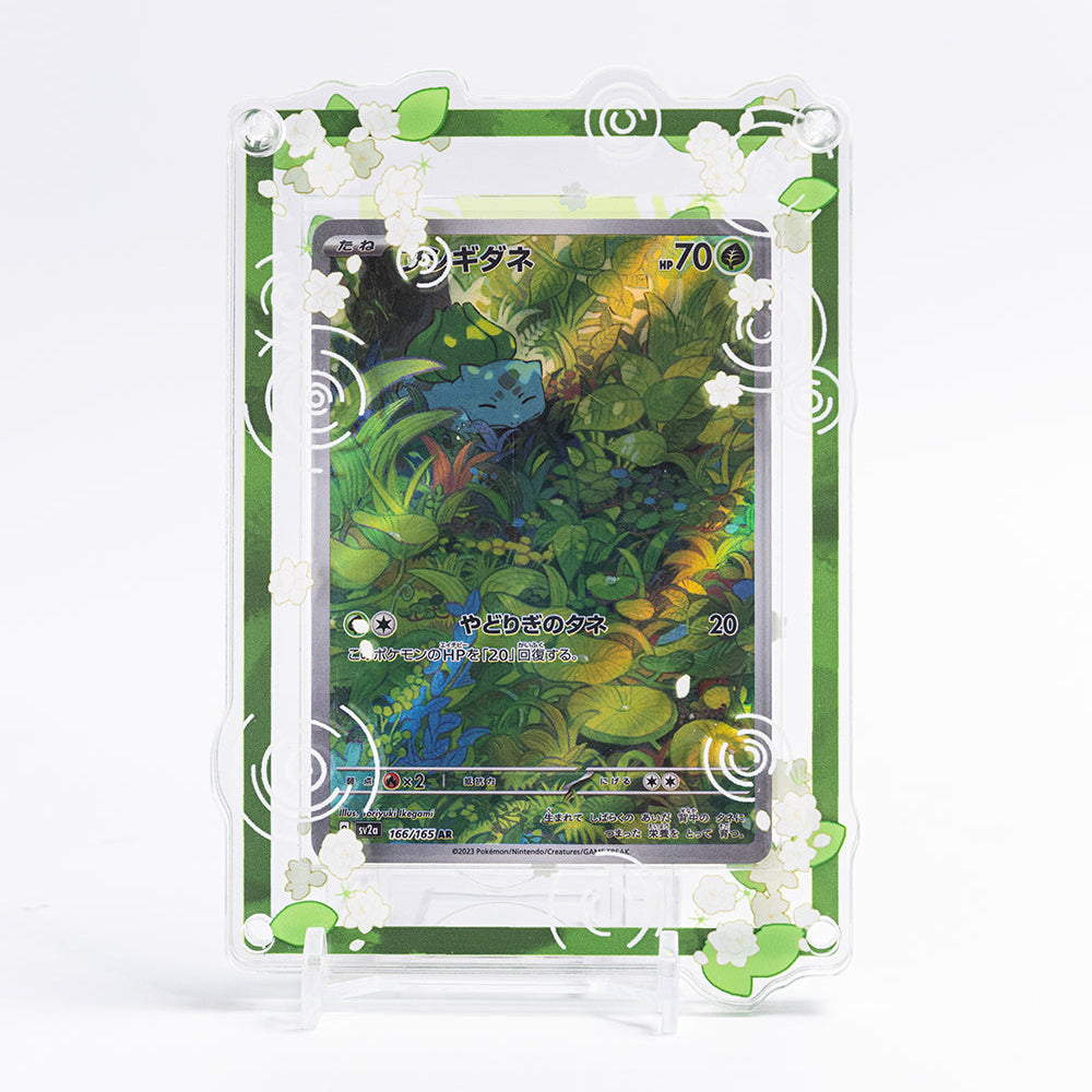 Leafy Card Display Case + Stand