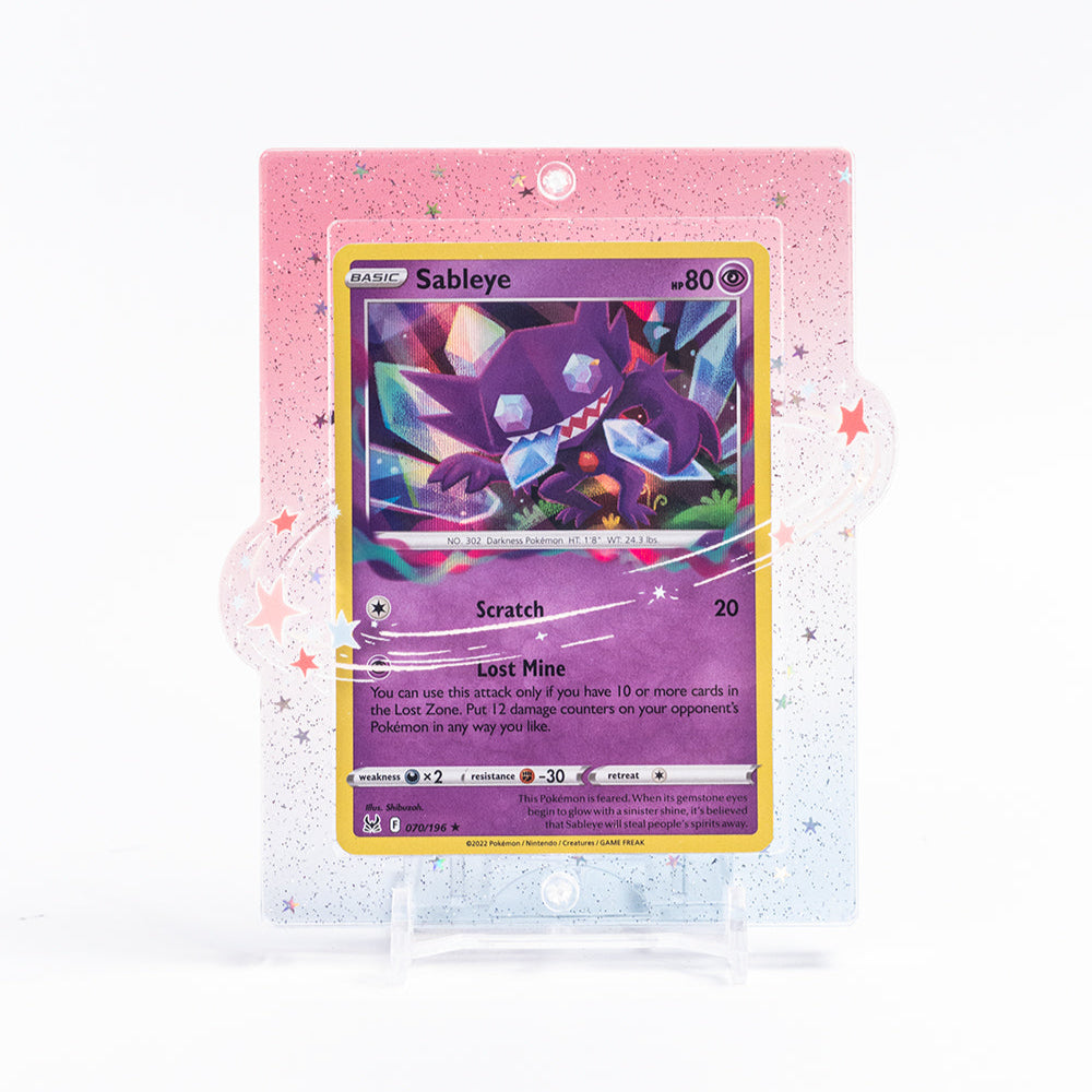 "Nebula Spark" Card Display Case + Stand