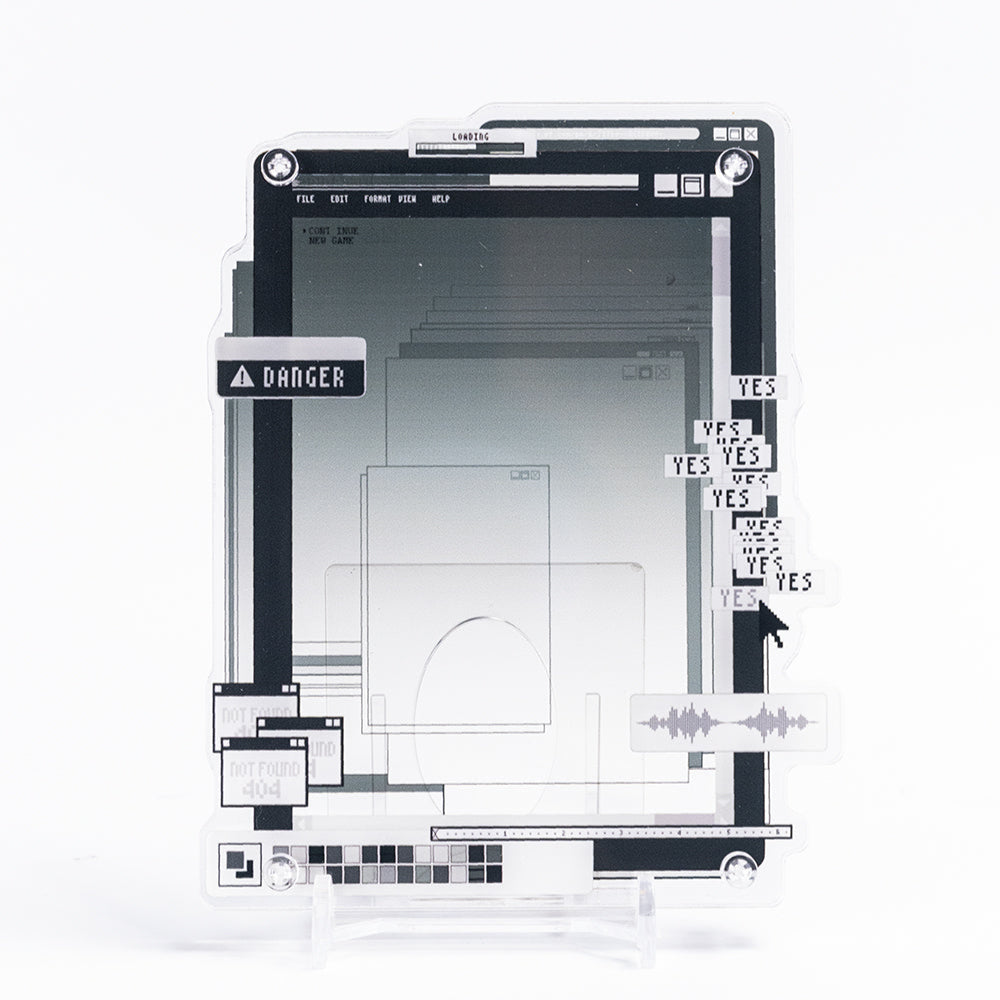 "System Error" Card Display Case + Stand