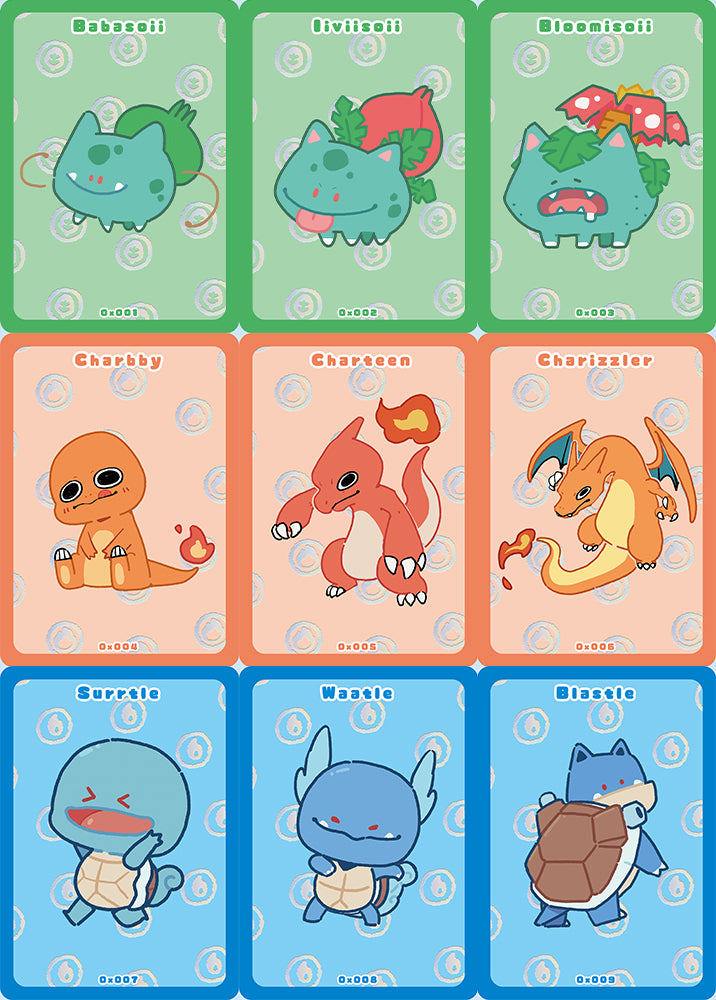 Sets of 9! Gen 1 Starters Bundle!